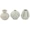 CosmoLiving by Cosmopolitan Cream Stoneware Glam Vase Set